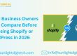 What Business Owners Must Compare Before Choosing Shopify or WordPress in 2026