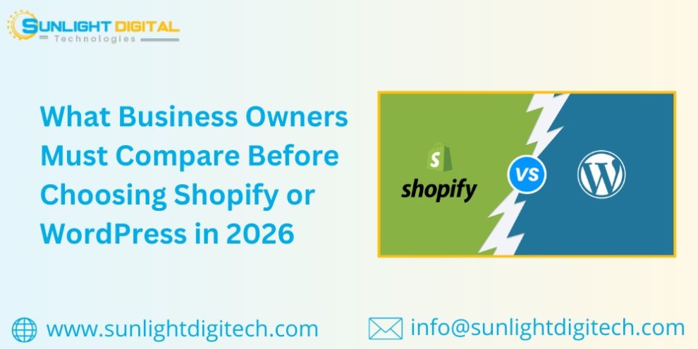What Business Owners Must Compare Before Choosing Shopify or WordPress in 2026